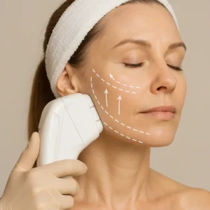 Woman having HI-FU to reduce wrinkles call LA LIPO Upton Park Now!