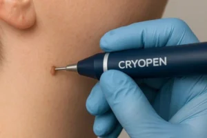 Person receiving skin tag removal Upton Park