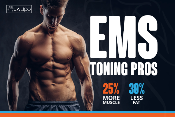 Image of man with sculpted stomach showing the fat loss and muscle gain of LA-EMS Body Sculpting Treatment Upton Park