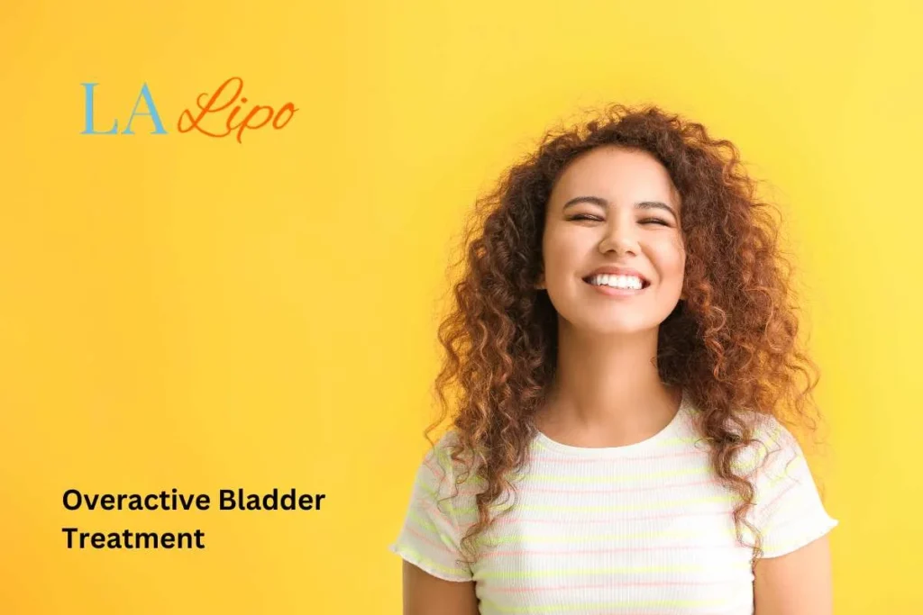 woman smiling about overactive bladder treatment Upton Park solutions